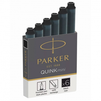 Чернильный мини картридж PARKER ДЛЯ ПЕРЬЕВОЙ РУЧКИ, ЧЕРНЫЙ Чернильный мини картридж PARKER ДЛЯ ПЕРЬЕВОЙ РУЧКИ, ЧЕРНЫЙ
