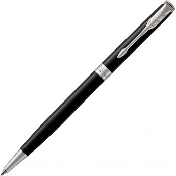 Тонкая шариковая ручка PARKER ESSENTIAL SONNET LAQUE BLACK CT М